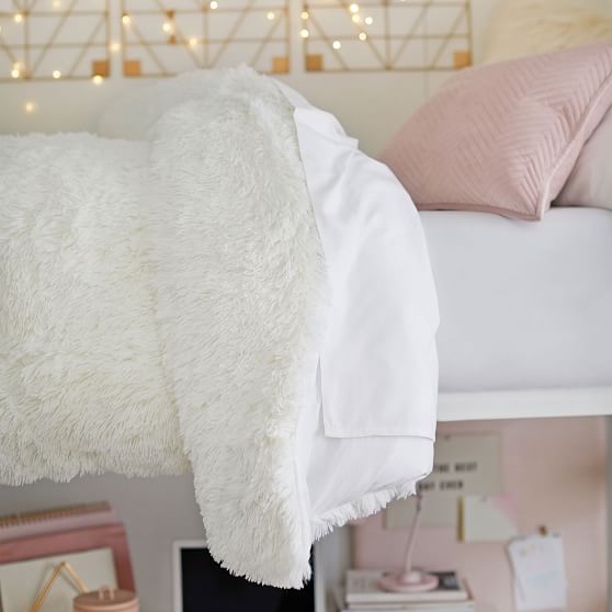 Fluffy Luxe Duvet Cover Sham Pottery Barn Teen - Plush Duvet Cover Full