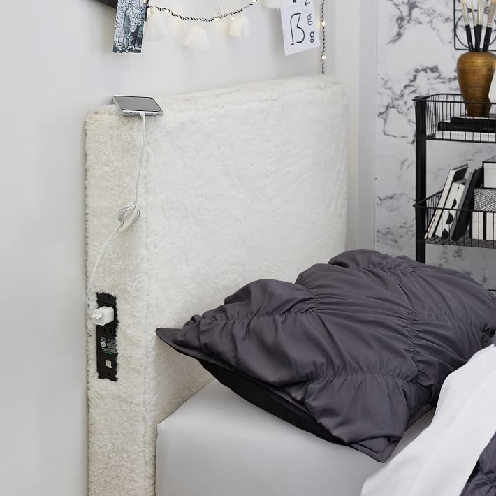 No Nails Smart Dorm Headboard | Pottery Barn Teen