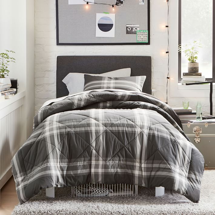 Xander Plaid Twin XL Comforter Pottery Barn Teen