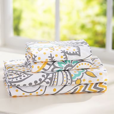 Ana Paisley Girls Sheets | Pottery Barn Teen