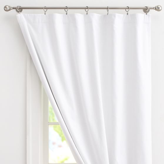 Textured Cotton Blackout Curtain Teen Curtains Pottery Barn Teen