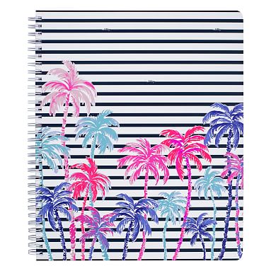 Lilly Pulitzer Large Notebook Desert Palm Desk Accessories Pottery Barn Teen