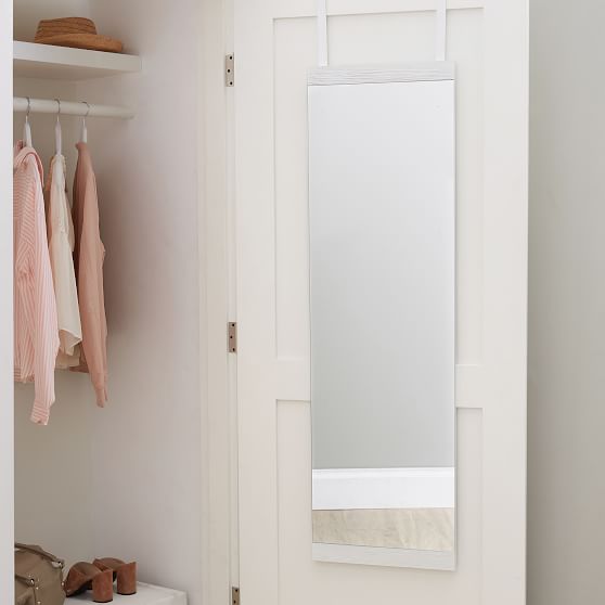 Over The Door Full Length Mirror Dorm, How To Hang A Full Length Mirror On Door