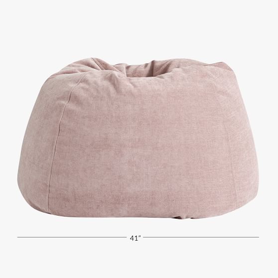 light pink bean bag