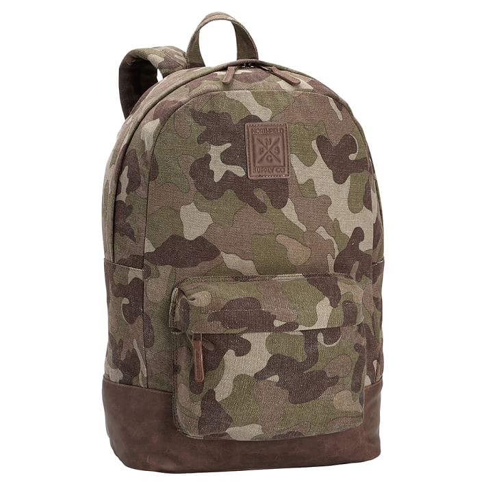 green camo backpack