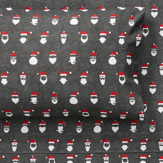 pottery barn santa sheets