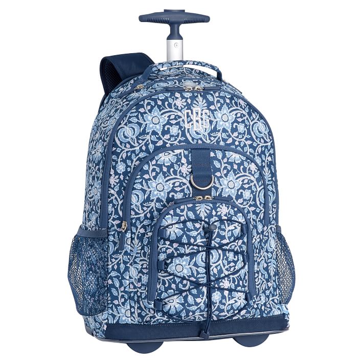 Anjolie Navy Rolling Backpack For Teens Pottery Barn Teen