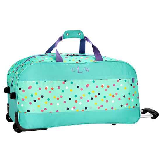 pottery barn rolling duffle bag