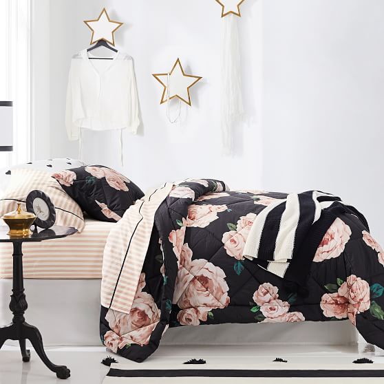 Emily Meritt Bed Of Roses Comforter, The Emily & Meritt Bed Of Roses Duvet Cover Sham