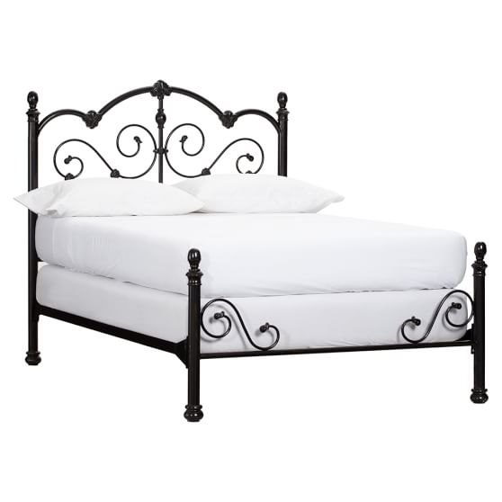 Amanda Iron Scroll Teen Bed Pottery, Pottery Barn Metal Bed Frame Assembly