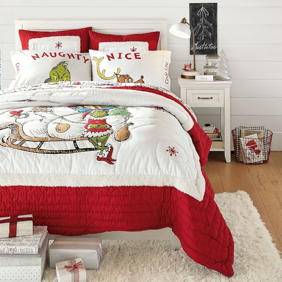 grinch naughty nice pillow cases
