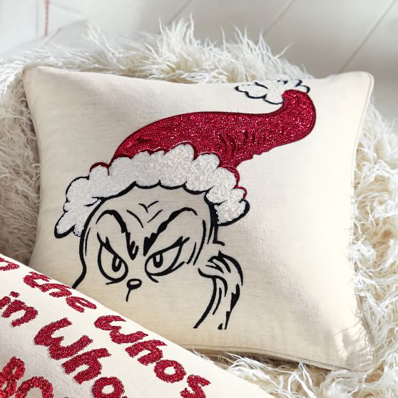 Grinch Stole New Decorative Zippered Pillow Case 16" 18" 20"  Cushion Cover