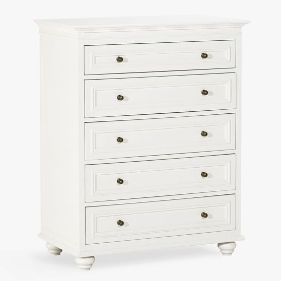 Chelsea Tall Teen Dresser Pottery, 5 Drawer Dresser With Deep Drawers
