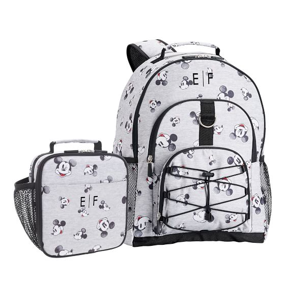 mickey mouse backpack and lunchbox