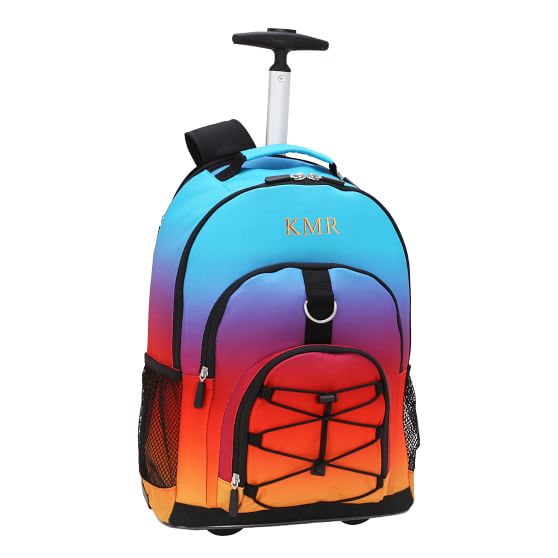 ombre rolling backpack