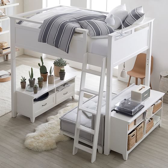 hampton loft set with cushy loveseat