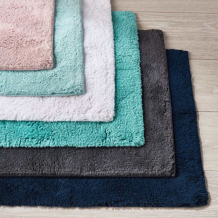 Quick Dry Towel & Bath Mat Set - Blush | Pottery Barn Teen