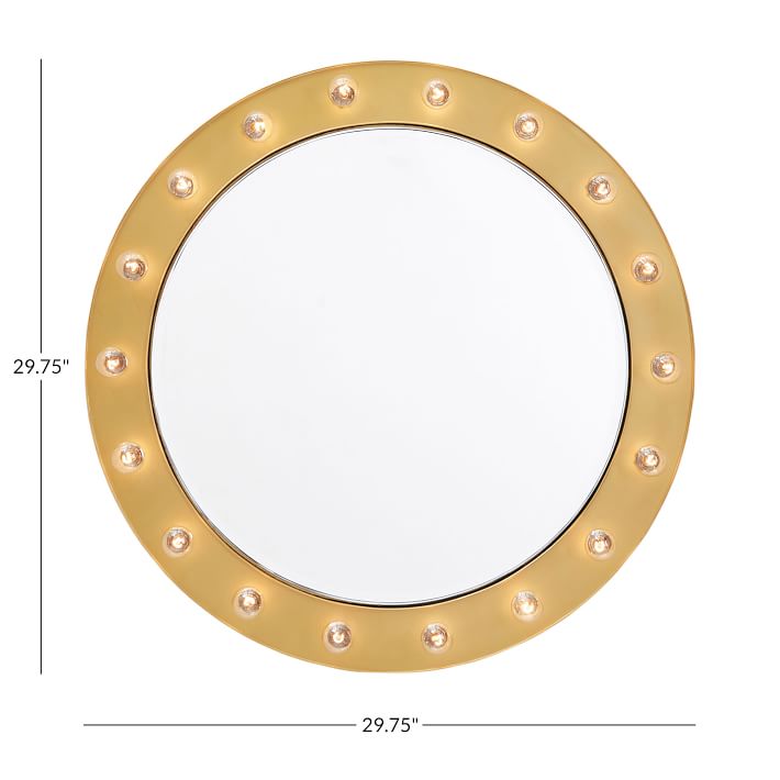 Marquee Light Mirrors Pottery Barn Teen