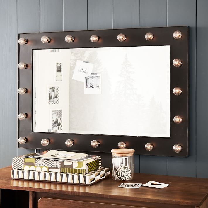 Marquee Light Mirrors Pottery Barn Teen