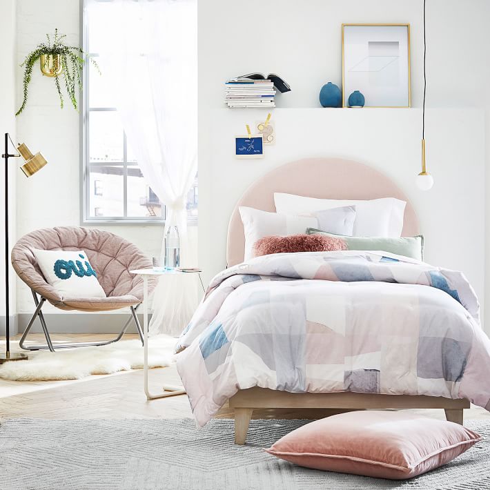 we x pbt Faye Performance Rug Grey Pottery Barn Teen