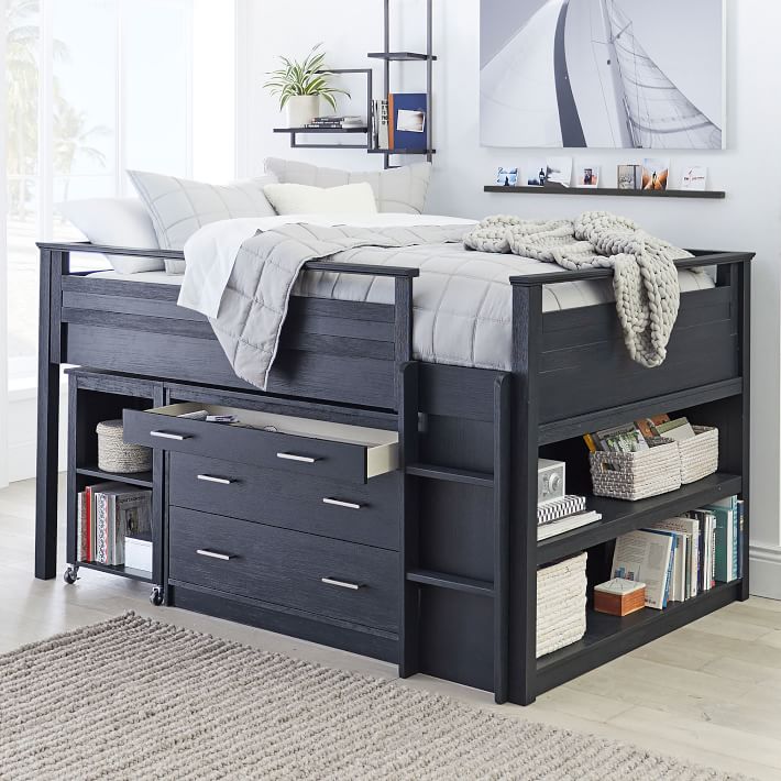 Sleep & Study® Low Loft Bed | Pottery Barn Teen