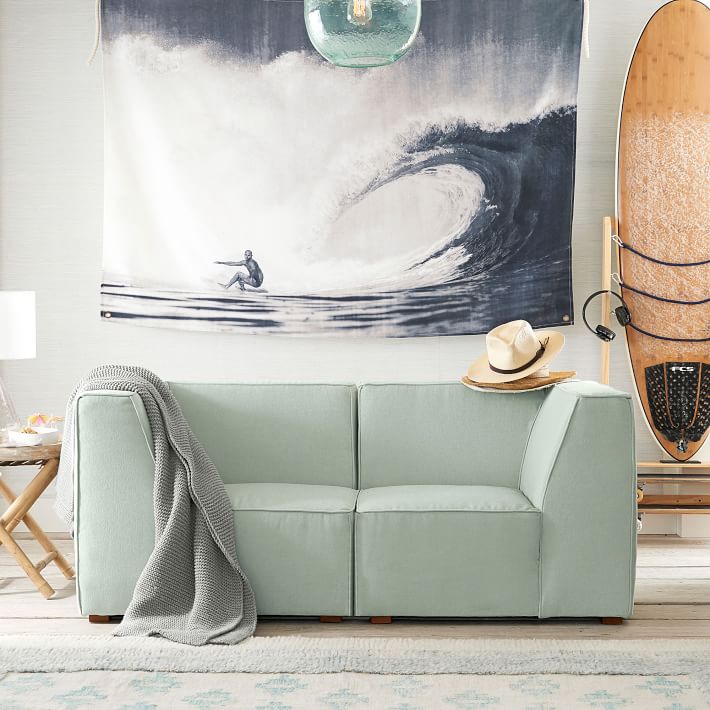 Riley Lounge Loveseat (63") Teen Sofa Pottery Barn Teen