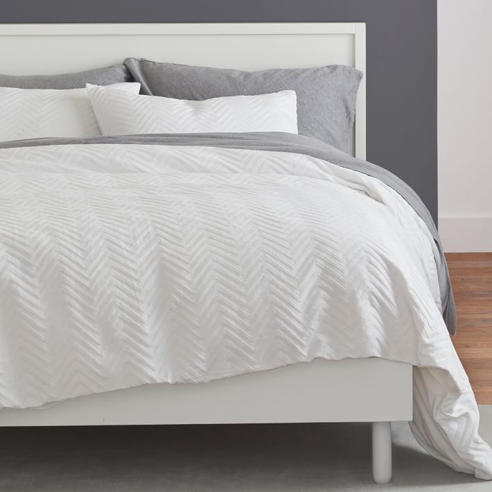 pottery barn zig zag duvet