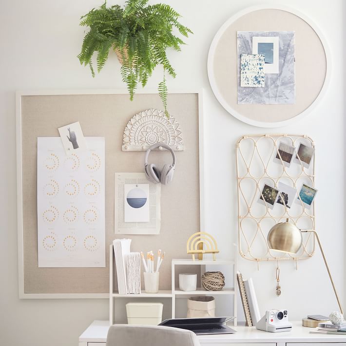 No Nails Framed Pinboard Dorm Organization Pottery Barn Teen