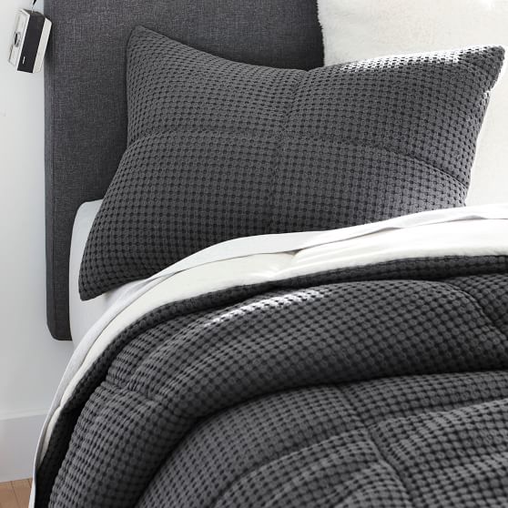 black waffle duvet