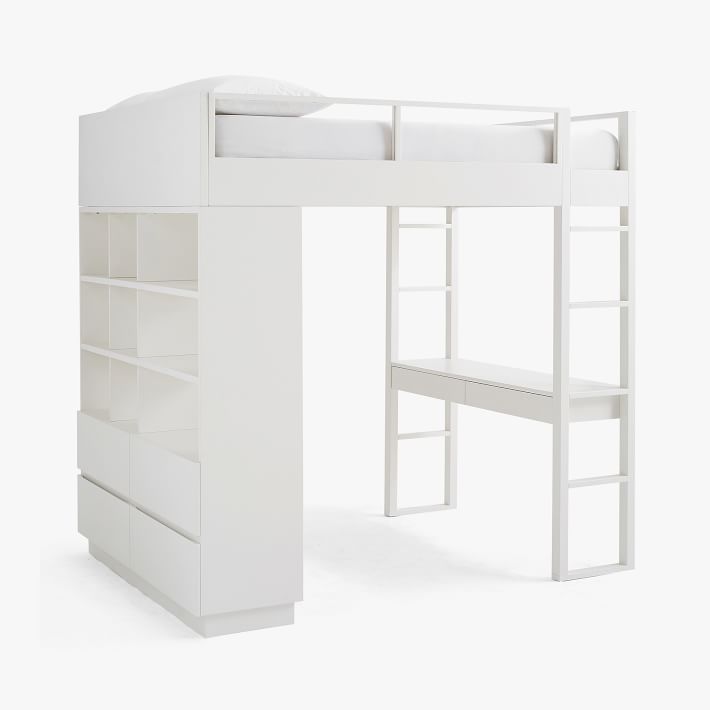 Bowen Loft Bed Pottery Barn Teen, Ikea White Bunk Bed With Desk