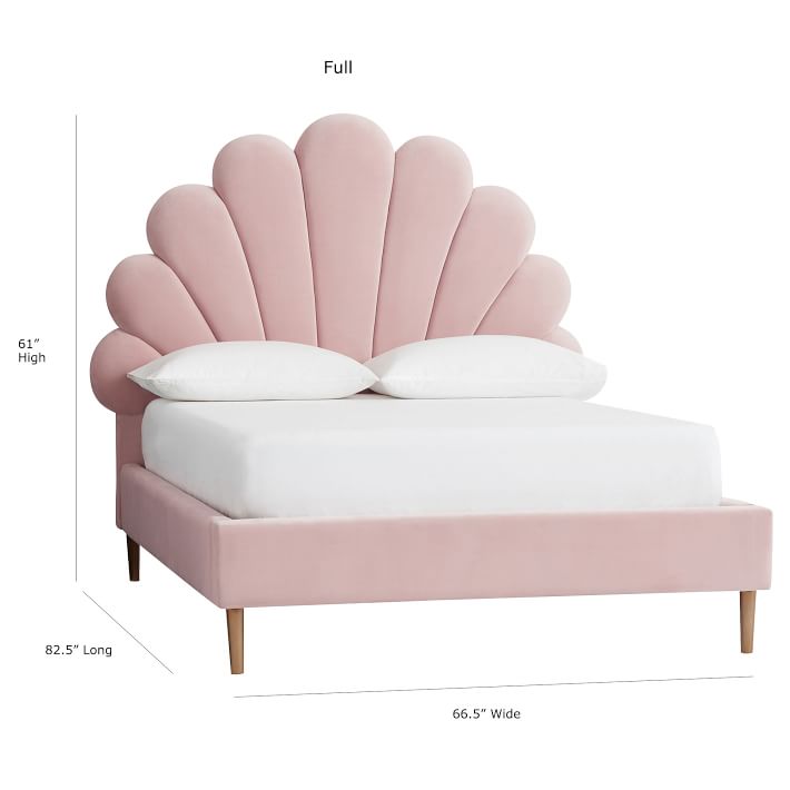 Emily Meritt S Upholstered Bed, Mermaid Bed Frame Twin With Storage
