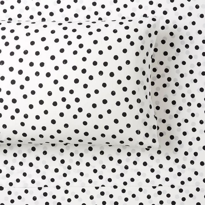 Details about   Pottery Barn PB Teen Emily & Meritt Painted Dot Canvas Bins Under-Bed REDUCED 