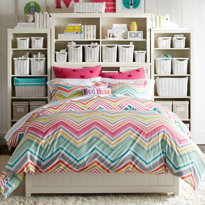 pottery barn zig zag duvet