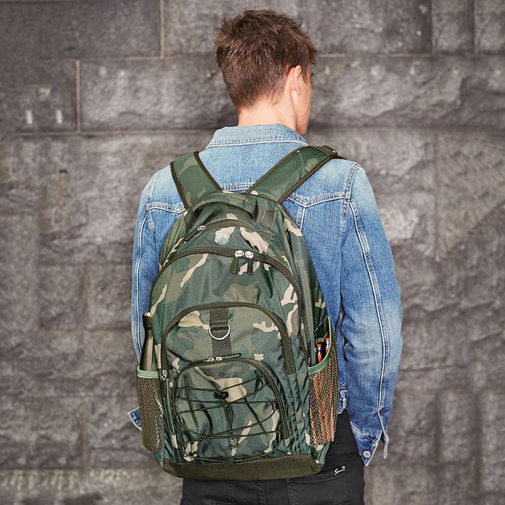 Gear-Up Olive Camo Backpack | Pottery Barn Teen