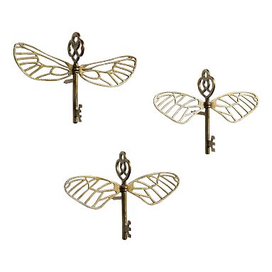Harry Potter™ Flying Key Jewellery Hooks, Set of 3