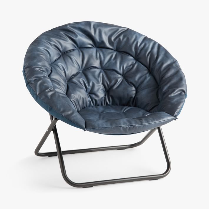 Vegan Leather Navy Hang-A-Round Chair