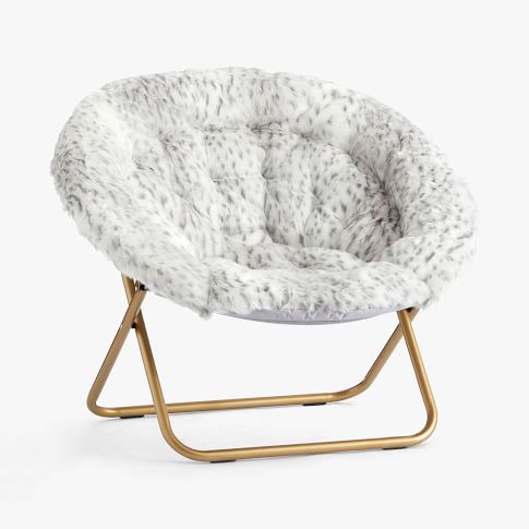 plush round chair