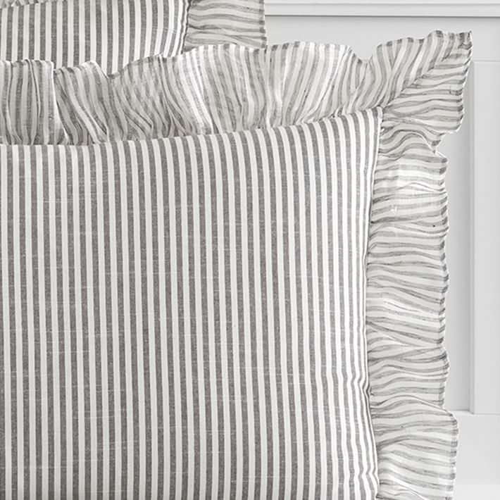 ruffle stripe duvet cover