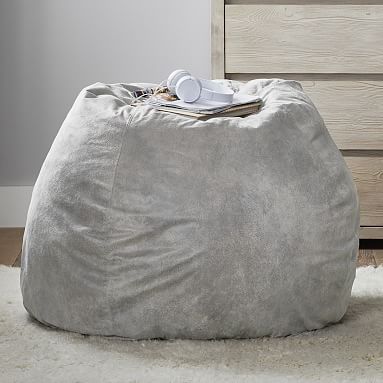 faux suede bean bag