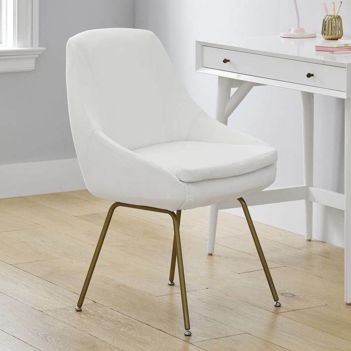 bedroom desk chair white