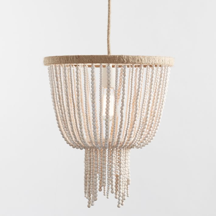 small beaded light fixture