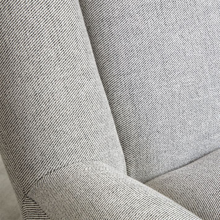 boucle twill gravel cole swivel chair