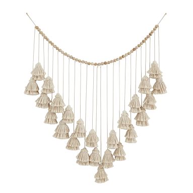 Double Layer Tassel Garland, Natural