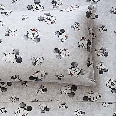 Rest Stab access Disney Mickey Mouse Heathered Jersey Sheet Set | Pottery Barn Teen