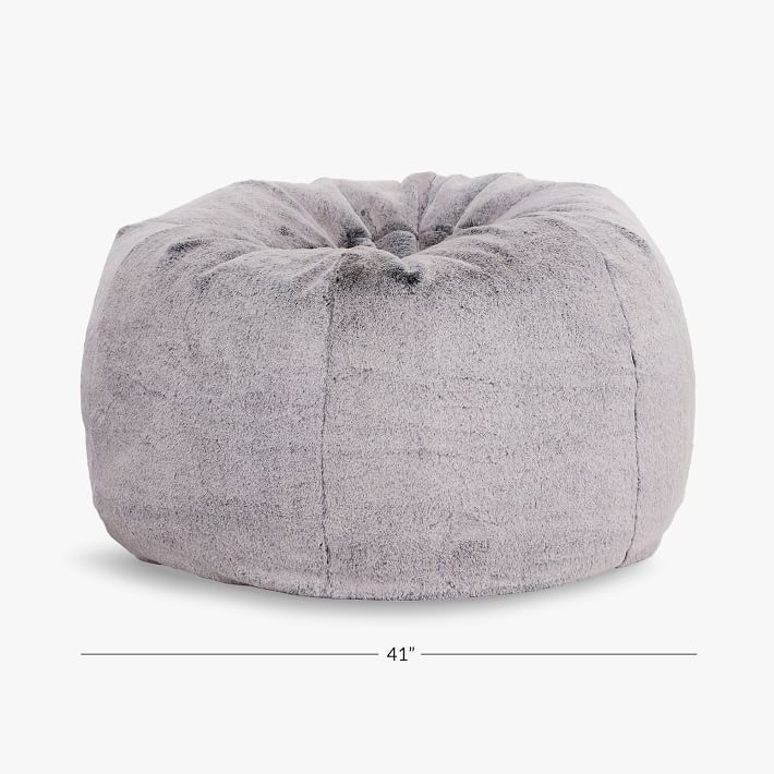 chinchilla fur bean bag