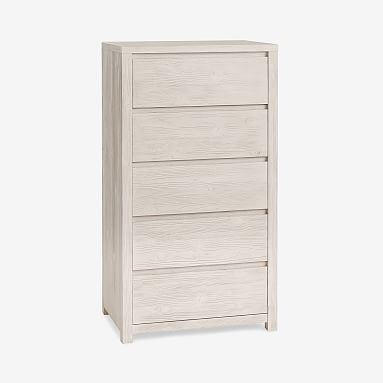 Costa 5-Drawer Tall Dresser, Weathered White