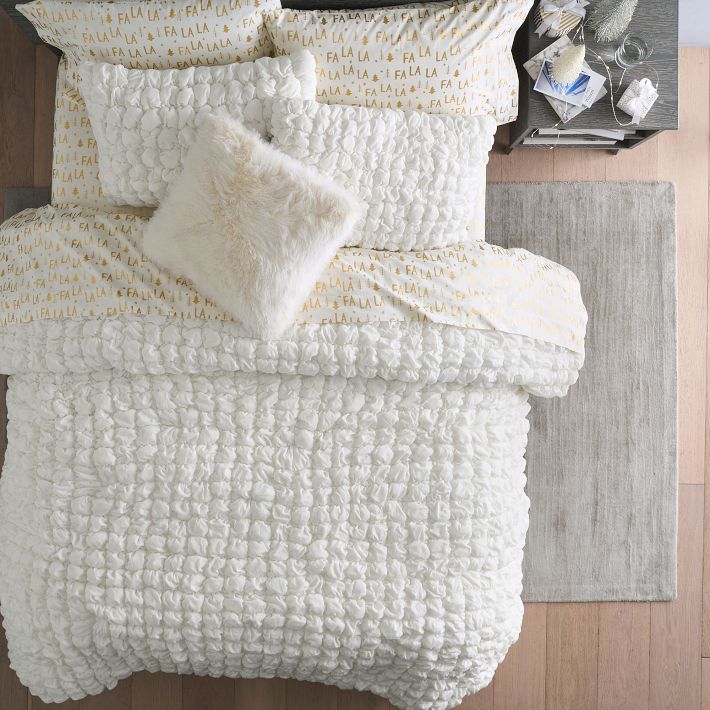 Recycled Marshmallow Quilt & Sham Pottery Barn Teen