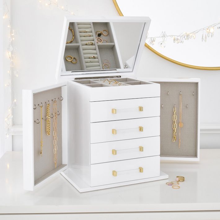 Elle Lacquer Jewellery Box Tower