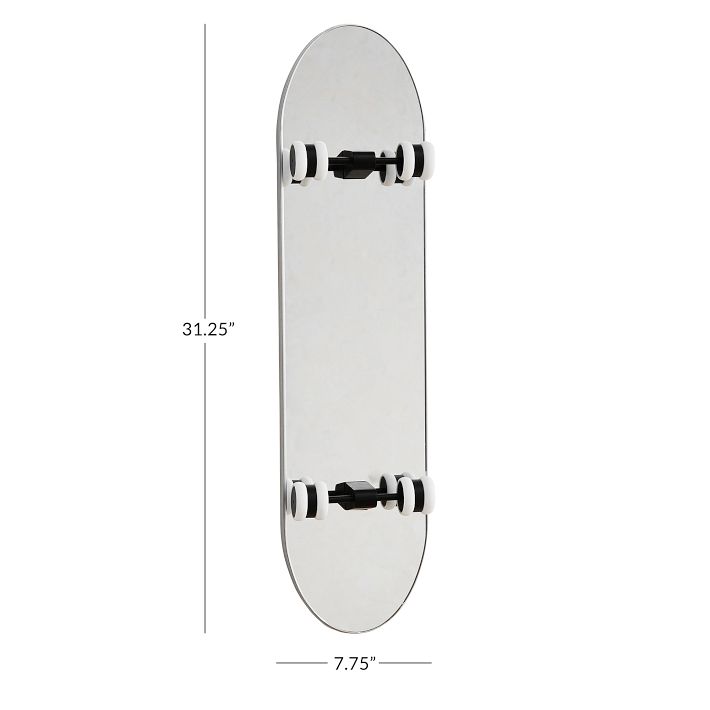 skateboard mirror wall light