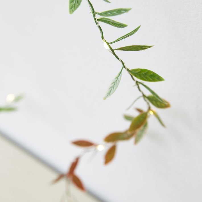 curtain leaf waterfall string light